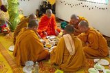 In Thai Theravada Buddhism young men are usually expected to ordain into the monkhood at some point in their life. Ordination into the Buddhist monkhood has never implied a lifetime commitment and most men usually only spend a short time in the temple.<br/><br/>

Entering the monkhood, even for a short time, is believed to bring great merit to the ordained as well as his parents.