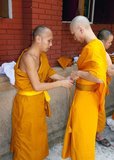 In Thai Theravada Buddhism young men are usually expected to ordain into the monkhood at some point in their life. Ordination into the Buddhist monkhood has never implied a lifetime commitment and most men usually only spend a short time in the temple.<br/><br/>

Entering the monkhood, even for a short time, is believed to bring great merit to the ordained as well as his parents.