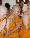 In Thai Theravada Buddhism young men are usually expected to ordain into the monkhood at some point in their life. Ordination into the Buddhist monkhood has never implied a lifetime commitment and most men usually only spend a short time in the temple.<br/><br/>

Entering the monkhood, even for a short time, is believed to bring great merit to the ordained as well as his parents.